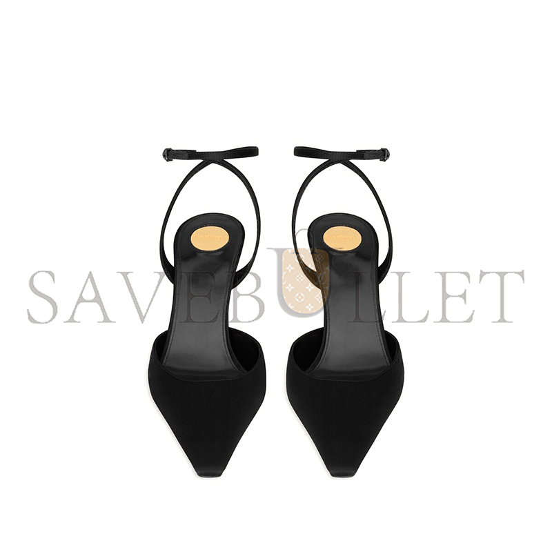 Y*L aimÉe slingback pumps in satin crepe 8101219qnao1000